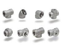 Ms Forged Pipe Fittings - Asme B16.11 Forged Socket Weld 90 Elbow, Carbon Steel 1/2" To 4" Nb, Class 3000 Lbs To 9000 Lbs, Black Painted Finish, Round Shape, Welding Connection