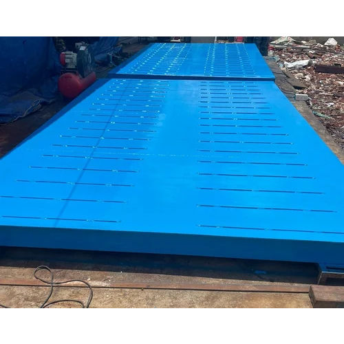 Blue Mild Steel Pitless Weighbridge