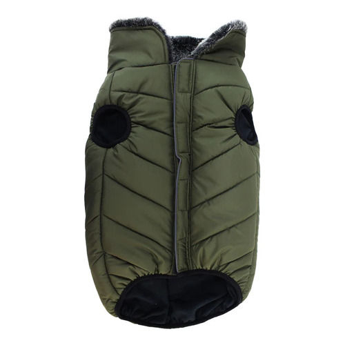 Red Fleece Lining Puffer Dog Jacket