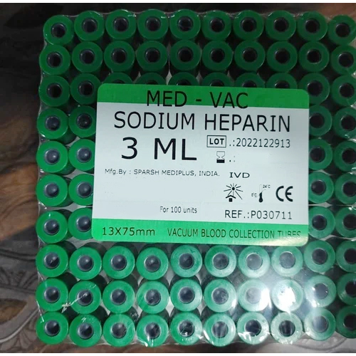 3ml Sodium Heparin Vacut-ainers Tube