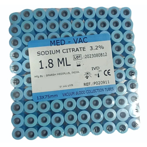 1.8ml Sodium Citrate 3.2% Tubes