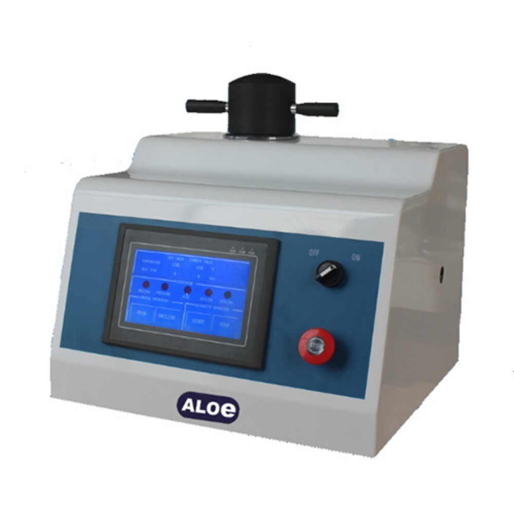 Automatic Metallographic Sample Mounting Press Machine - Mild Steel, Silver | 20 Ampere Power, Hydraulic System for Laboratories and Hospitals
