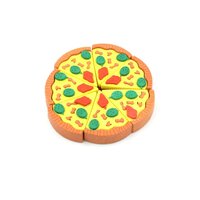 3D PIZZA SLICES KIDS FAVOURITE FOOD ERASER PIZZA 7 SLICE ERASER