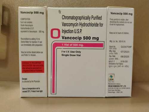 Chromatographically Purified Vancomycin Hydrochloride Injection