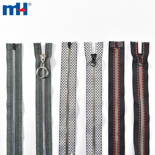 No. Plastic Open-End Zipper Resin Zipper with Fashion Zipper Tape Corn Teeth Plastic Zipper