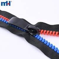 Resin Zipper MultiColor No. 15 Resin Zipper Dynamic Teeth Open End A L Decorative Puller Wholesale Zipper