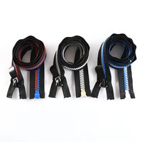 Resin Zipper MultiColor No. 15 Resin Zipper Dynamic Teeth Open End A L Decorative Puller Wholesale Zipper