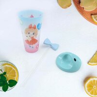 LED LIGHT UNICORN WATER BOTTLE TUMBLER MUG WITH STRAW AND  LID FOR KIDS GLITTER SIPPER WITH TOY DRINKING CUPS