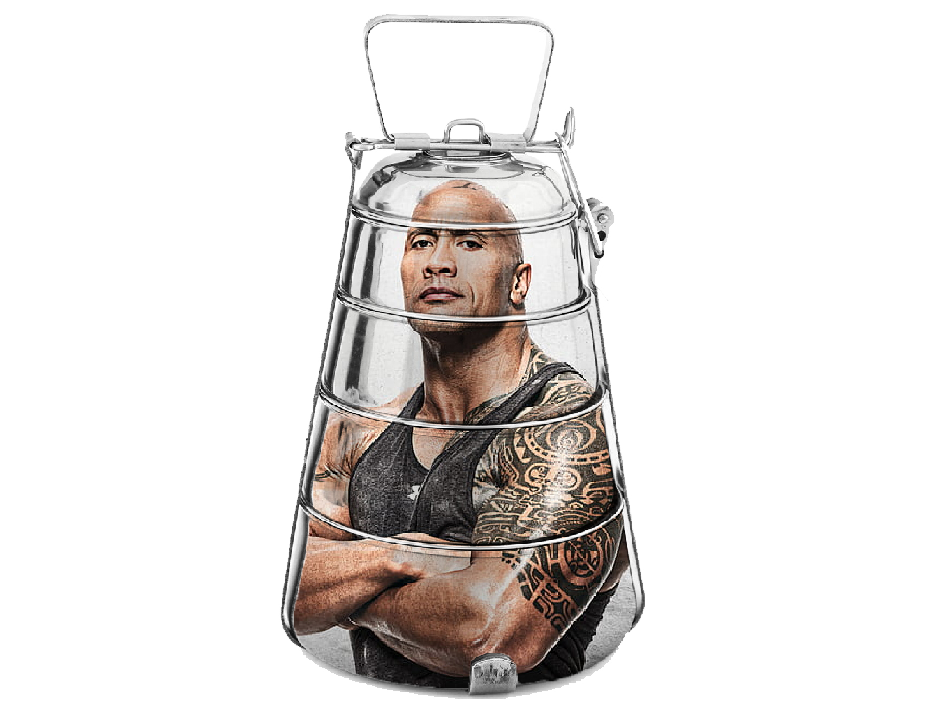 HAND PAINTED ENAMELWARE LUNCH BOX A15