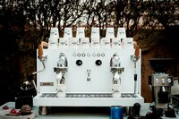 Black Commercial Coffee Machine