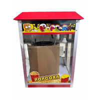 Semi Automatic Popcorn Machine - Galvanized Steel , High Efficiency, Eco-friendly Operation, Easy Manual Controls, Automated Popcorn Production, Dishwasher Safe Components, Anti-slip Feet