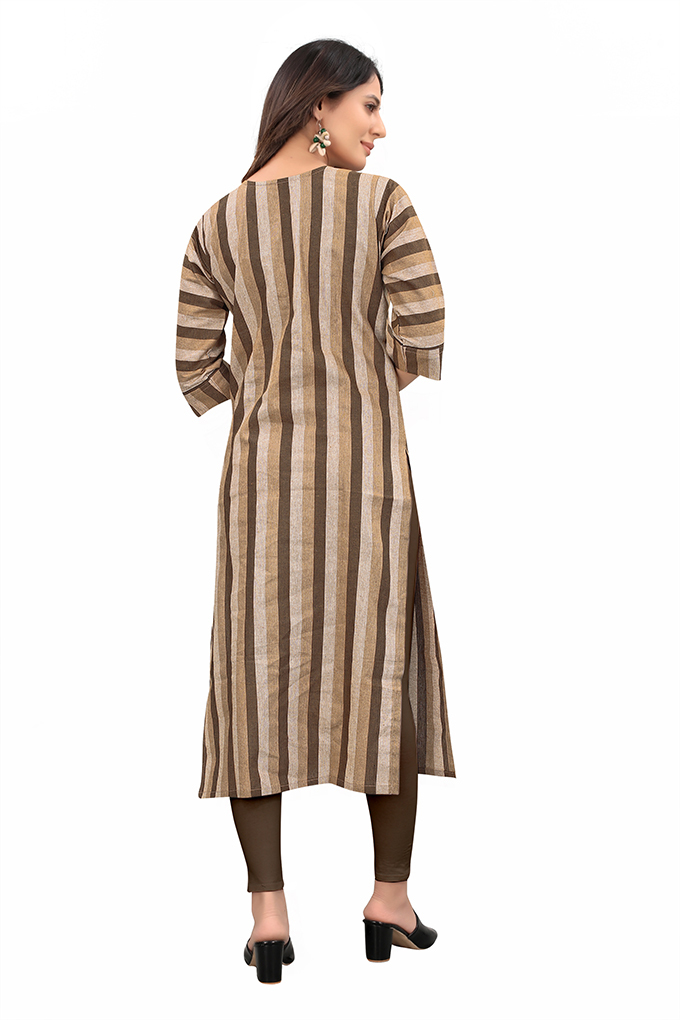 New Chocolate Color Cotton Kurti