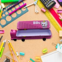 DOUBLE DECKER MAGIC BUS COMPASS 2 LAYER METAL BUS COMPASS