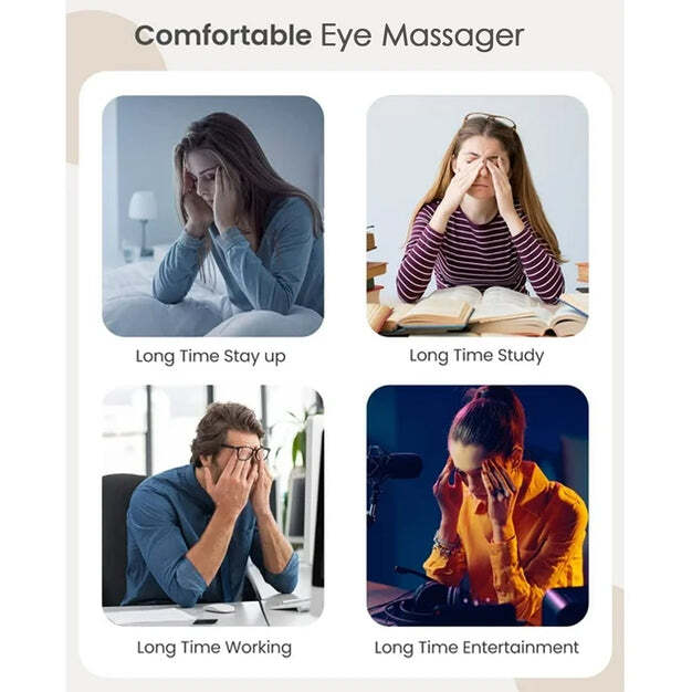 ELECTRIC EYE MASSAGER DARK CIRCLES DRY EYES EYE BAG EYE RELIEF VIBRATION MAGNET THERAPY EYE CARE MASSAGE