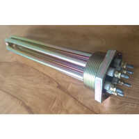 3kw Stainless Steel Tubular Heater - 220 Volt Power Source | Silver Finish, Electric Heating System