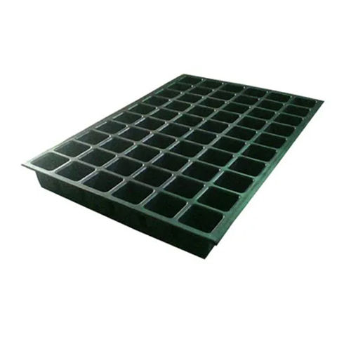 Black 60 Cavity Square Seedling Tray