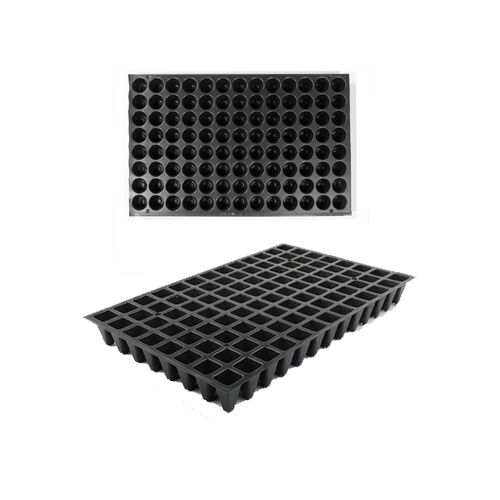 Black 104 Cavity Square Seedling Tray