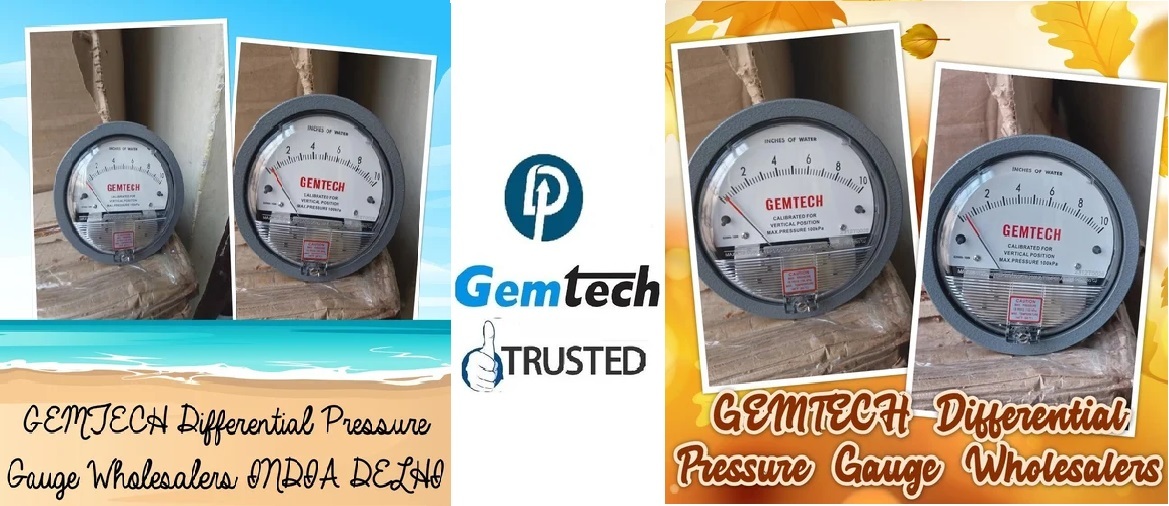 GEMTECH G2010 Differential Pressure Gauge 0-10 Inch W.C in Gumandev Mandir Jhagadia Bharuch Gujarat