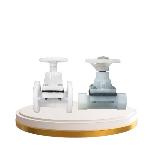 White Pp Flange End Diaphragm Valve