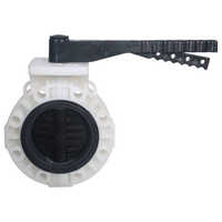 Pp Butterfly Valve - Pp, Pvdf, Hdpe Material | 1.5 - 12 Inch Size, Chemical Resistant, Two-way Flow, White And Black Color