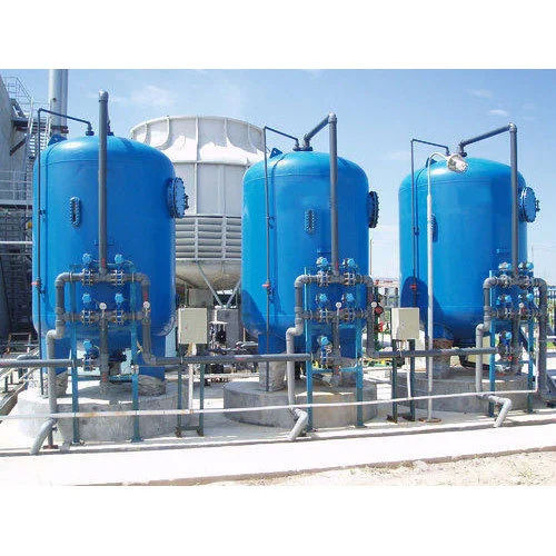 Blue Activated Carbon Filter Plant