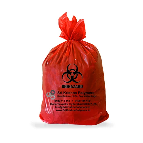 Printed Plastic Biohazard Bag