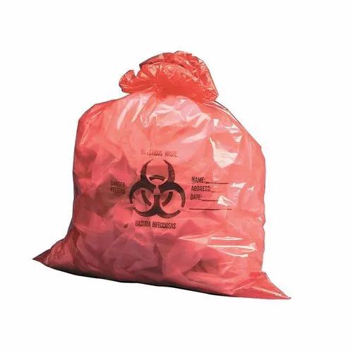 Printed Plastic Biohazard Bag