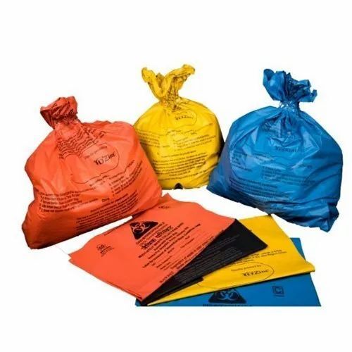Printed Plastic Biohazard Bag