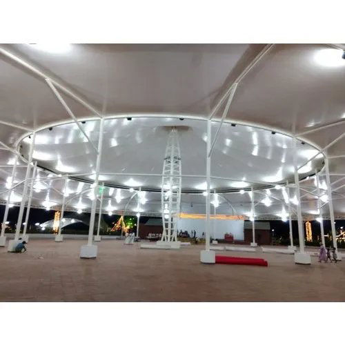 White Outdoor Tensile Membrane Shed Structures