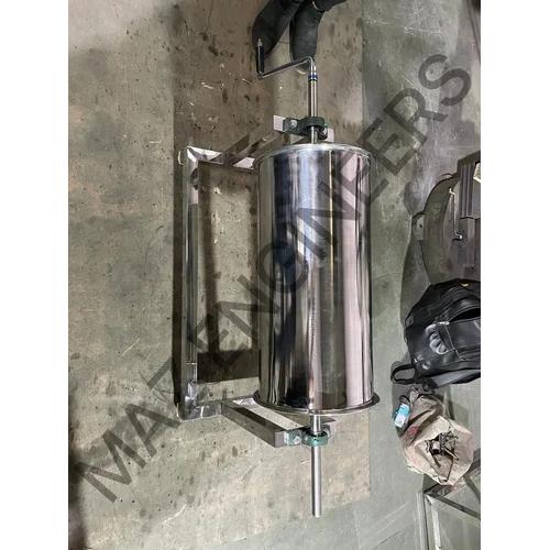 Manual Roller Coaster Ice Cream Machine - Color: Silver