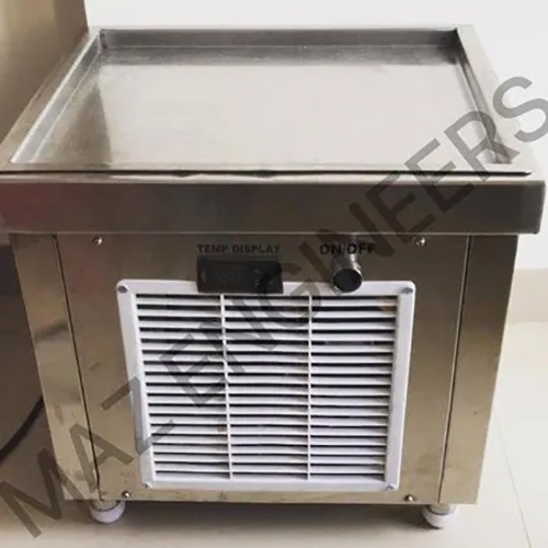 Mini Fried Ice Cream Machine - Color: Silver
