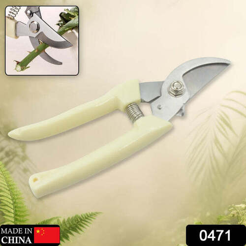 STAINLESS STEEL PRUNING SHEARS WITH SHARP BLADES AND COMFORTABLE HANDLE - DURABLE HAND PRUNER FOR COMFORTABLE AND EASY CUTTING