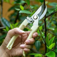STAINLESS STEEL PRUNING SHEARS WITH SHARP BLADES AND COMFORTABLE HANDLE - DURABLE HAND PRUNER FOR COMFORTABLE AND EASY CUTTING