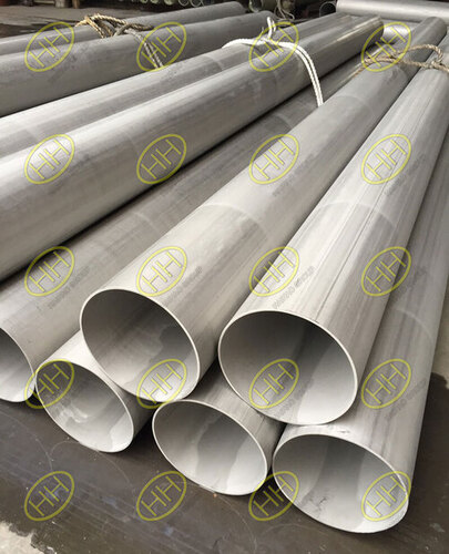Stainless Steel Seamless Pipe - Customizable Sizes, Silver Color, Seamless Connection, Straight Cylindrical Design, ASTM A312/A213 Compliance
