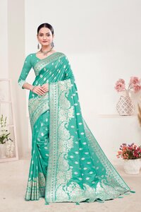 Pastel Color Silk Saree For Women-25253