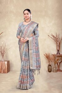 Cotton Silk Printed Saree-25184