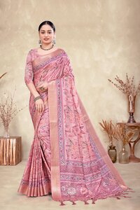 Cotton Silk Printed Saree-25184