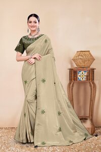 Shimmer silk Designer Saree For Wedding Function-16936