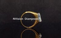 Lab Grown Radiant Shape Diamond Solitaire Men's Ring