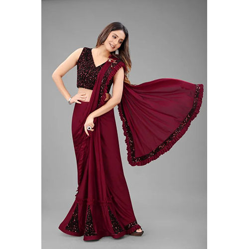 Maroon Saree In Surat, Gujarat At Best Price  Maroon Saree Manufacturers,  Suppliers In Surat