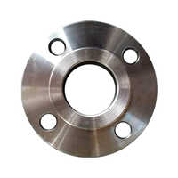 Without Hub Flange - Stainless Steel, Round, Polished Finish | Industrial Application, Sleek Silver Color