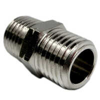 Nipples Fittings - Stainless Steel Round Shape | Silver Finish and Durable Design