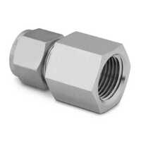 Male Female Connector - Stainless Steel | Round Shape, Silver Color, Durable Design
