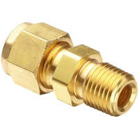 Bulkhead Female Connector - Stainless Steel, Round Shape | Golden Finish, Durable And Versatile Design For Secure Connections