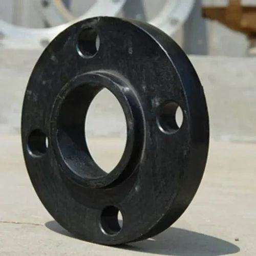 Black Slip On With Hub Forged Flange