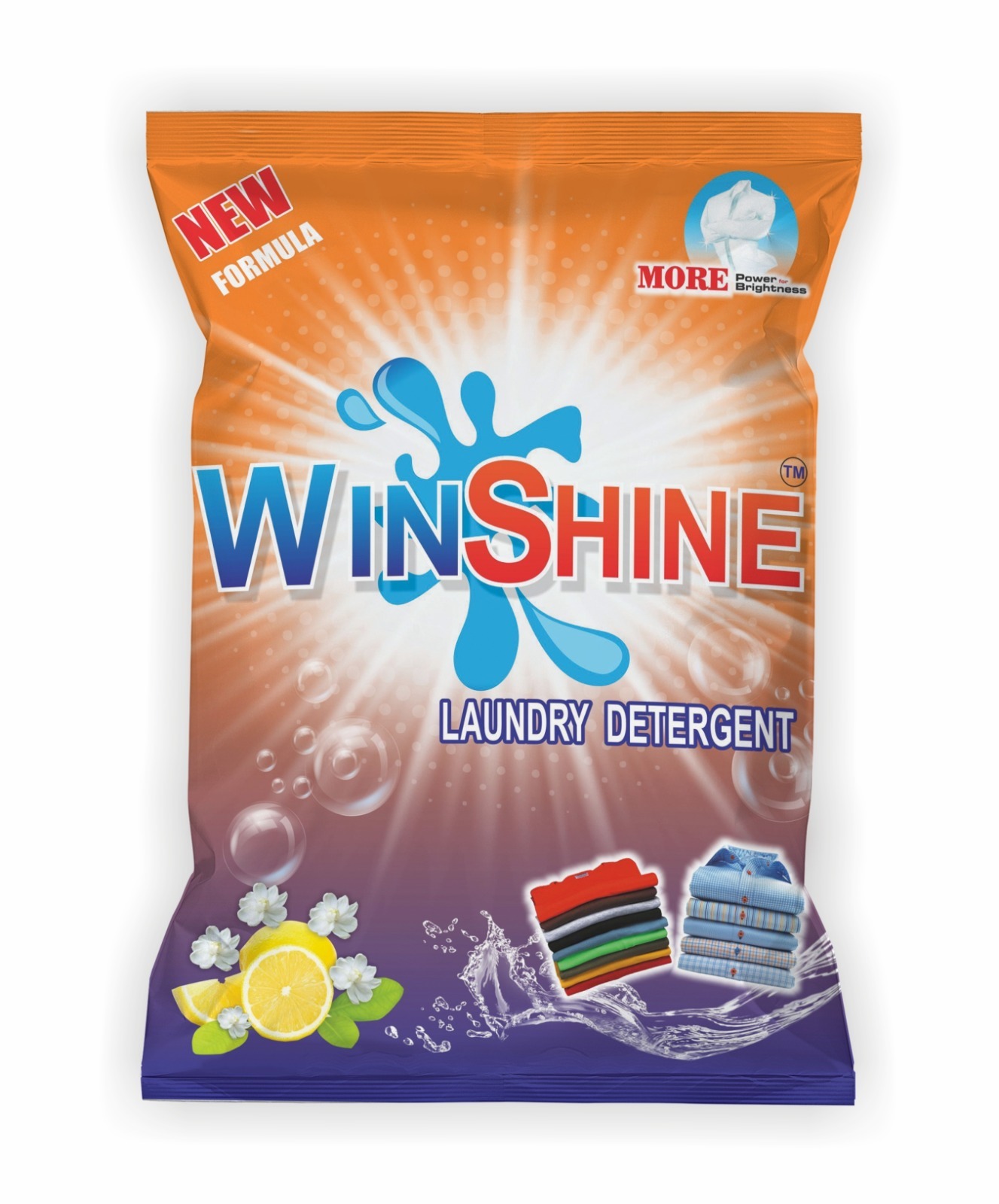 Loose White Detergent Powder