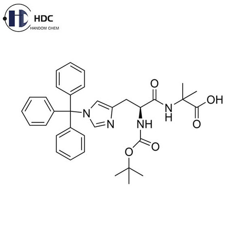 Semaglutide starting material (S)-2-(2-((tert-Butoxycarbonyl)amino)-3-(1-trityl-1H-imidazol-4-yl)propanamido)-2-methylpropanoic acid