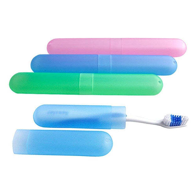 PLASTIC HYGIENIC TOOTHBRUSH TRAVEL PORTABLE CASE