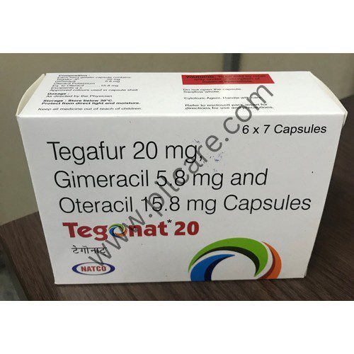 Tegonat 5.8mg/15.8mg/20mg Capsule