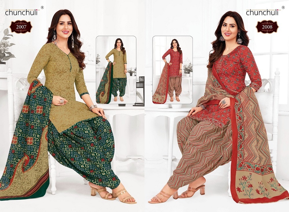 Suryajyoti Chunchuli Preksha Vol-2 dress material